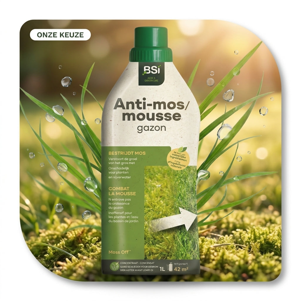 BSI MossOff Gazon 1 liter voor het bestrijden van mos in het gazon
