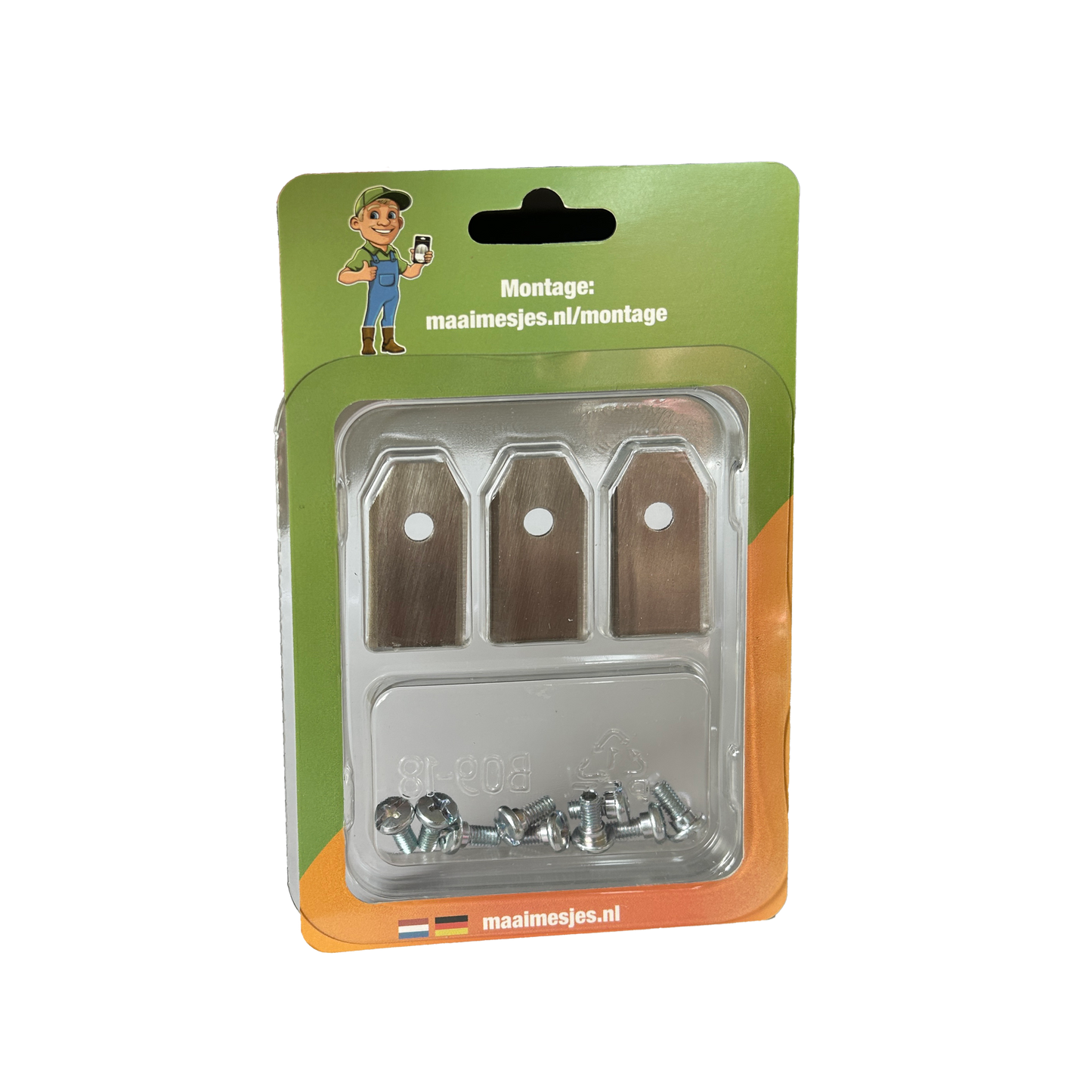 hoogwaardig stalen mesjes voor Ecovacs robotmaaier, close-up