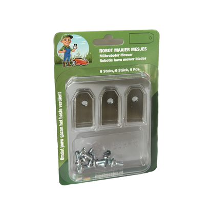 RVS Gardena Sileno City robotmaaier mesjes set van 18 stuks