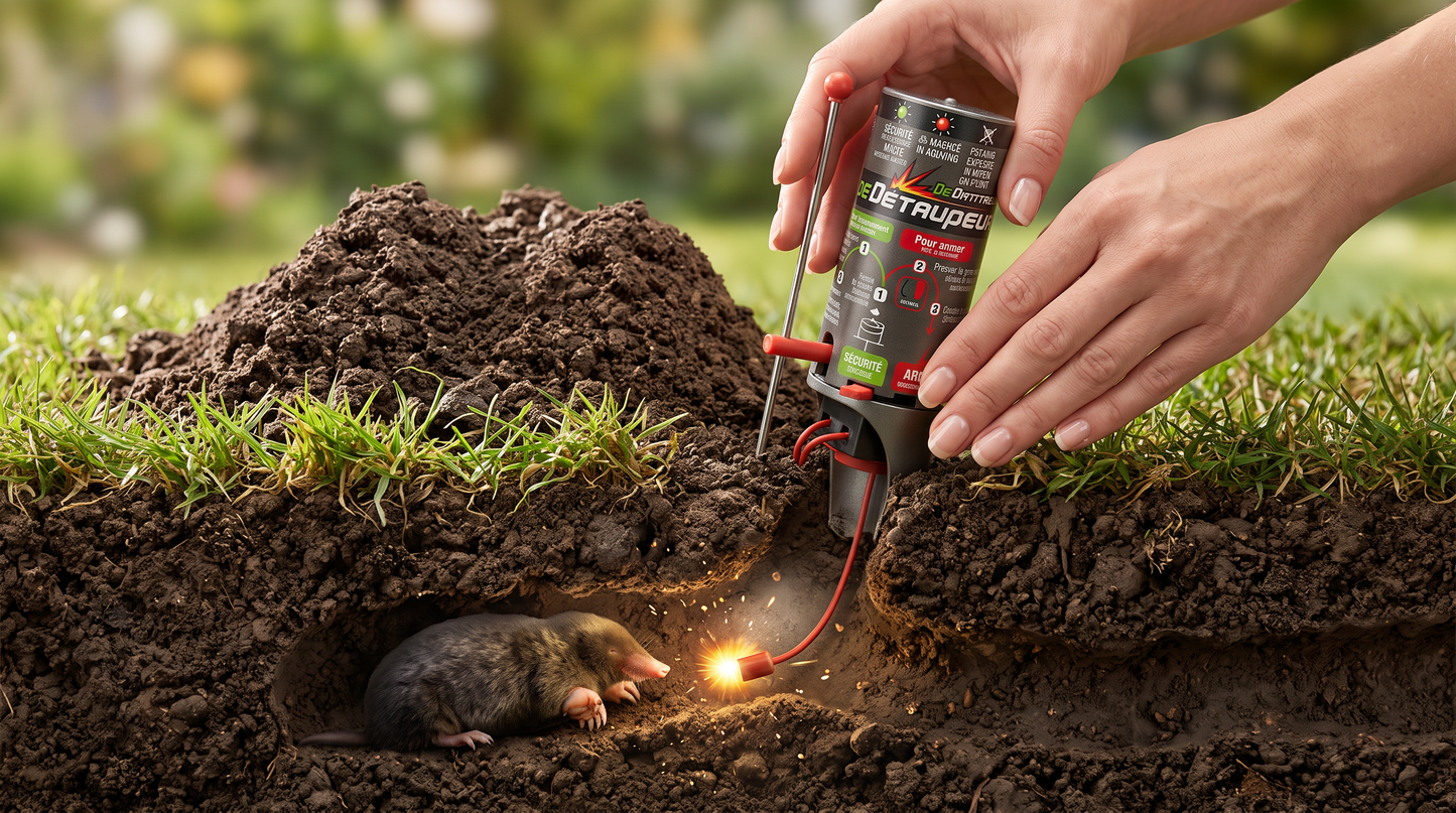 De Ontmoller – effectieve oplossing tegen mollen in gazon en tuin