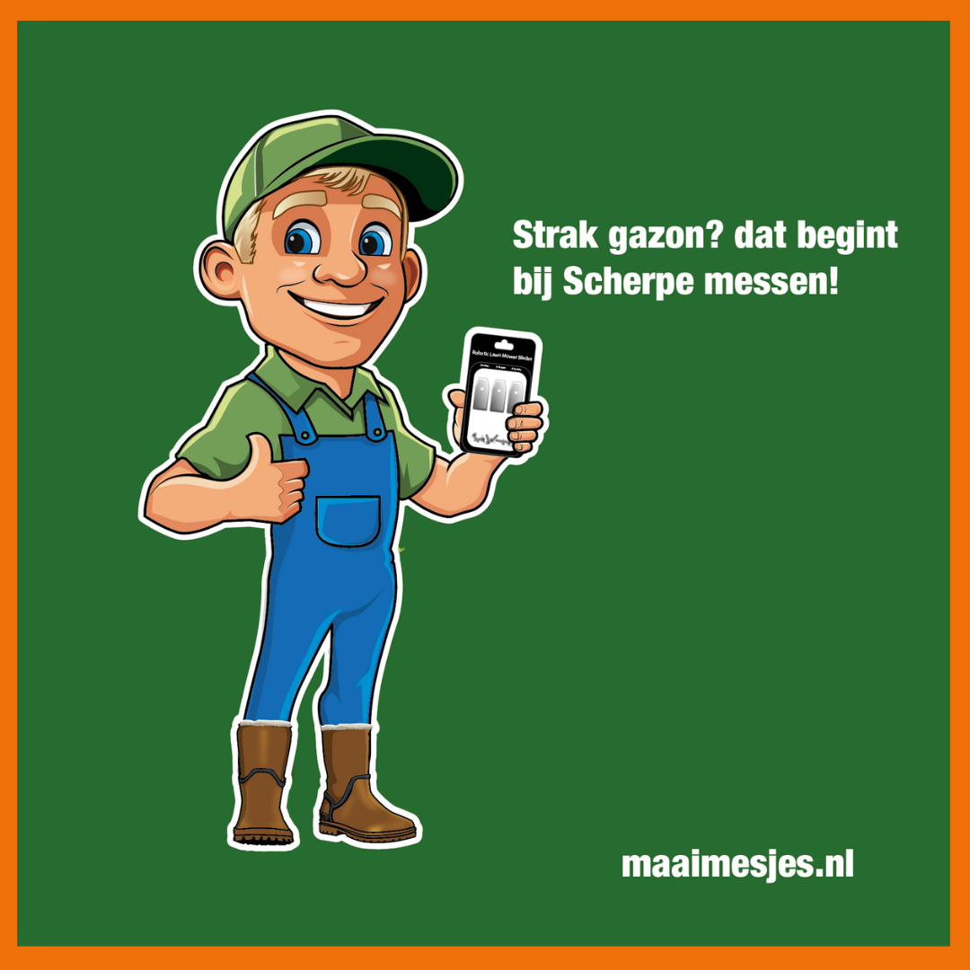 Logo van Maaimesjes.nl, specialist in robotmaaier mesjes voor alle merken en modellen.