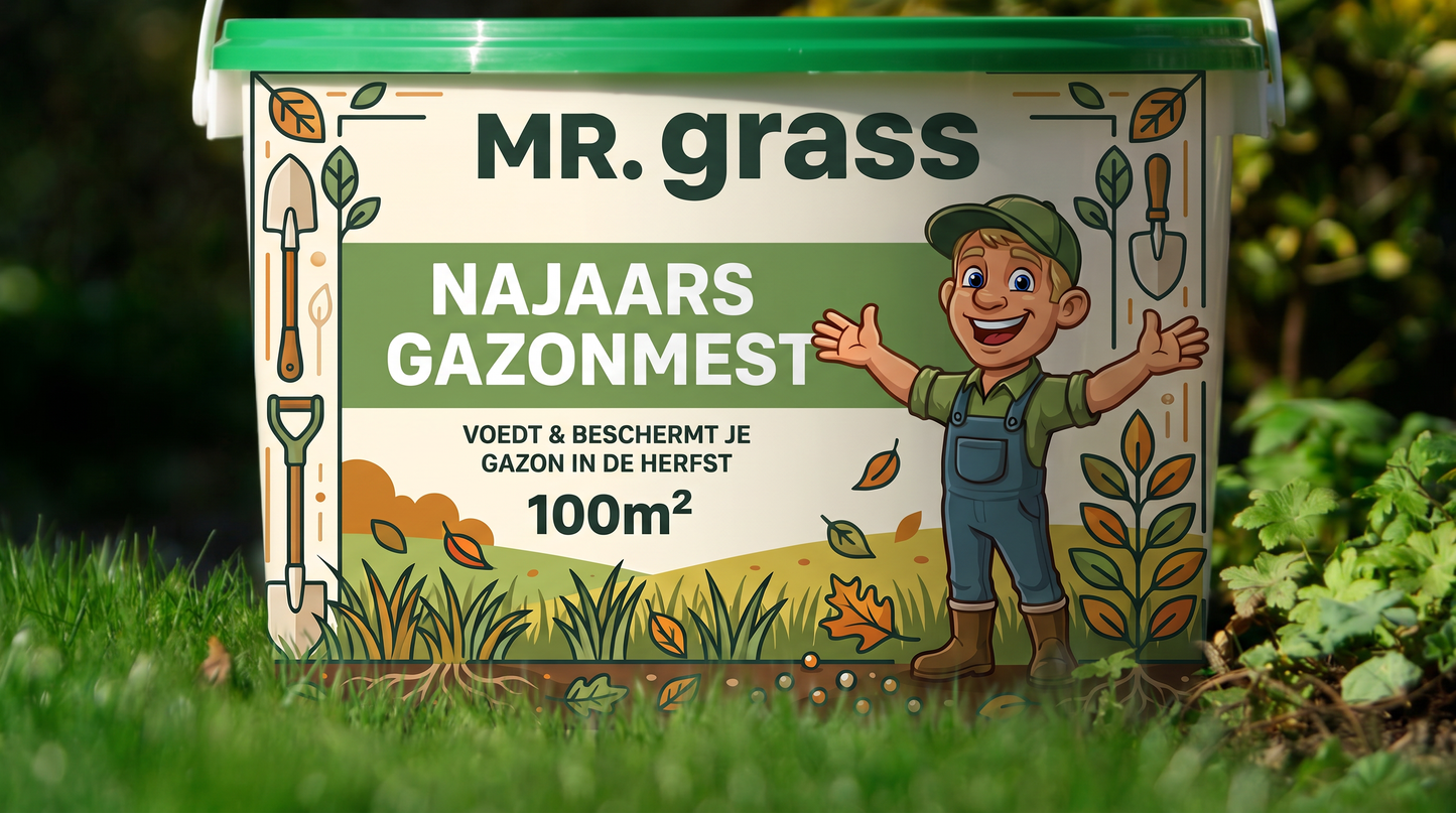 Mr Grass najaarsgazonmest 10 kg voor 100 m² voor een sterk en gezond gazon in het najaar