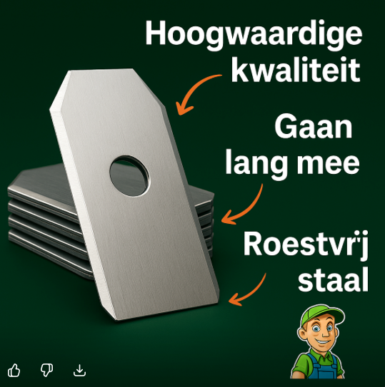 Set van 9 vervangingsmessen voor Gardena SILENO Minimo 500