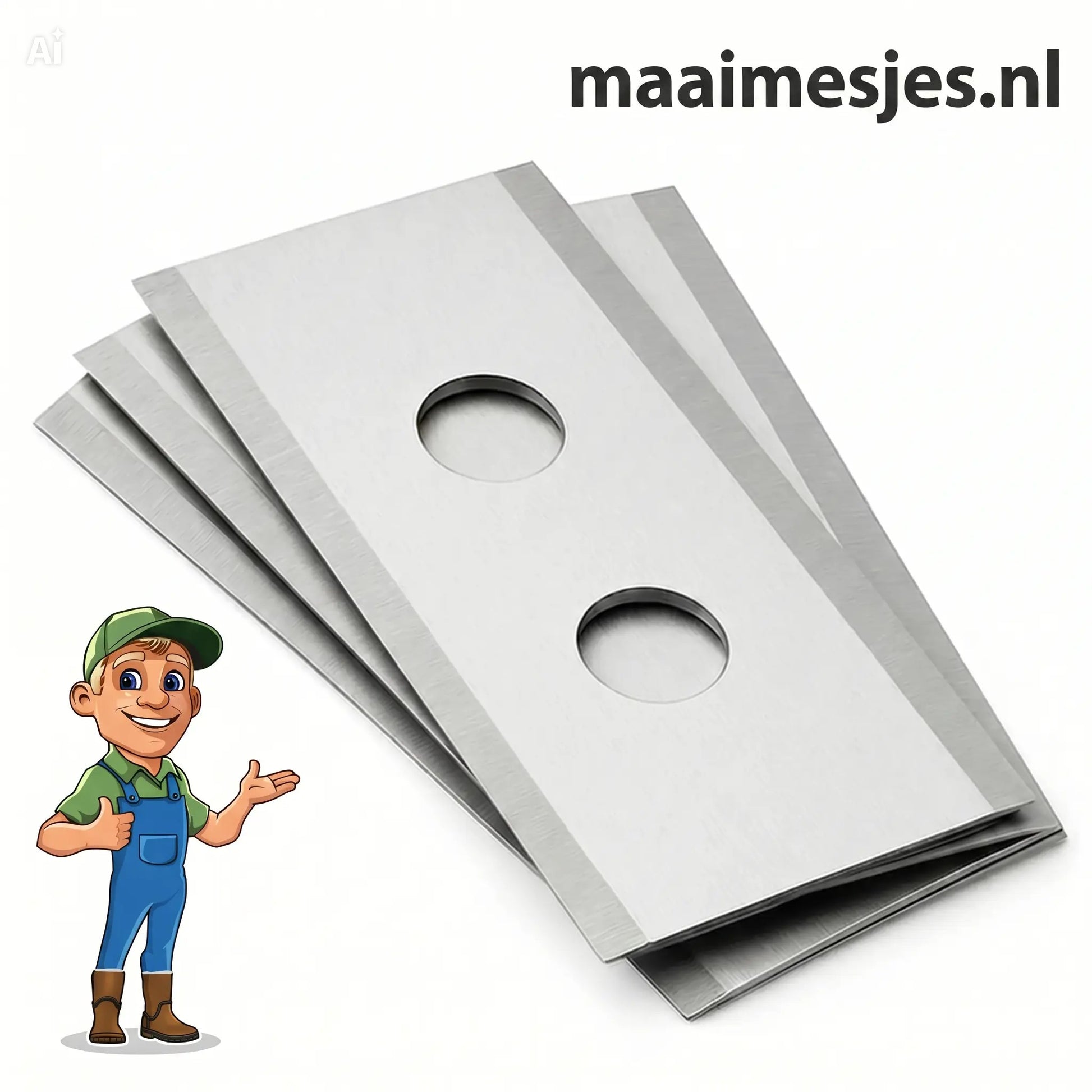 Universele robotmaaier mesjes voor Mammotion LUBA en YUKA 0,9 mm RVS set van 12 stuks